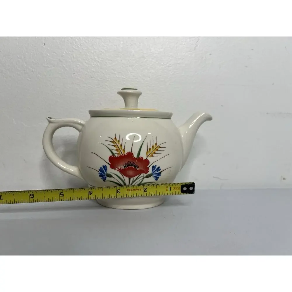 Arabia of Finland Small Teapot Floral MCM Vintage